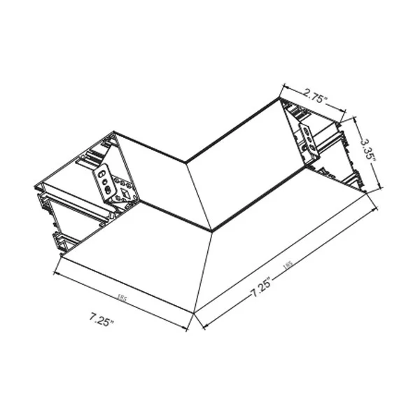 SCX 2.75 in Linear Inside Corner, 3000K|3500K|4000K|5000K - view 2