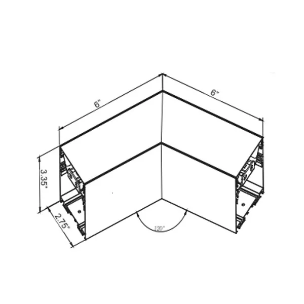 SCX 2.75 Inch Linear Light, 120 Degree Section, 3000K|3500K|4000K|5000K - view 2