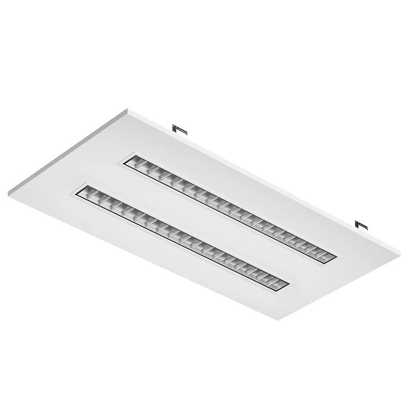 SCX-2X4 Architectural Drop In T-Bar Light, 60W, Multi Color Temperature, Louver Lens