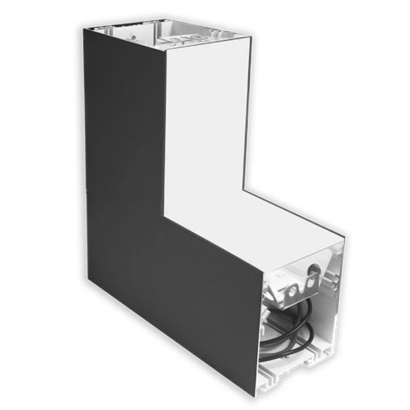 SCX Inside Corner Fixture Module, 4ft, Black, Selectable CCT