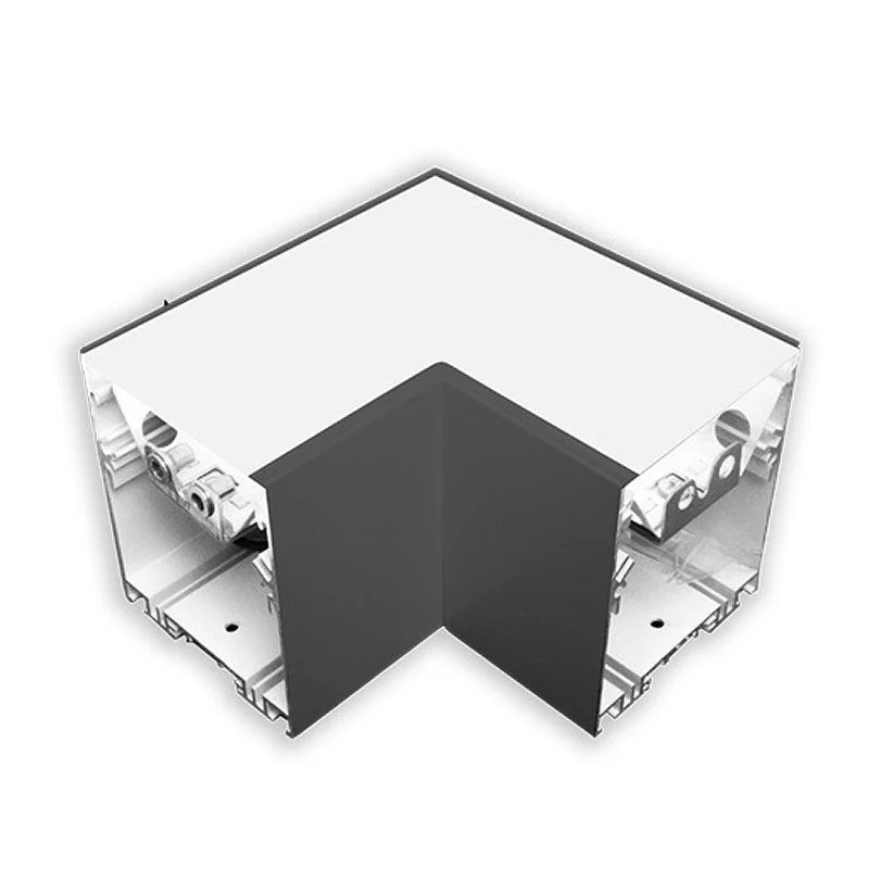 SCX L-Shaped Black Corner Fixture Module, 4ft, Selectable CCT, Adjustable Lumen Outputs