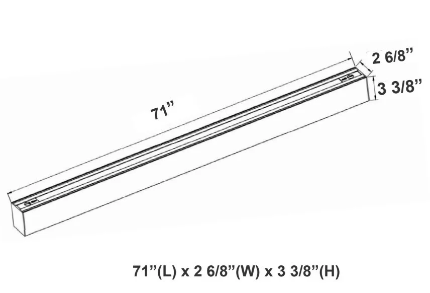 SCX Series 6Ft. Superior Architectural Seamless Linear LED Light - CCT Adjustable - view 2