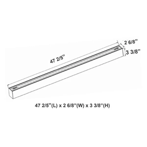 SCX Series 2Ft. Long By 2-3/4" Wide Indirect Linear Fixture - CCT Adjustable - view 2