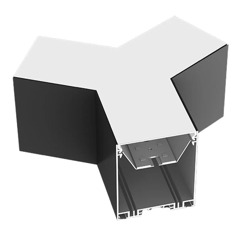 SCX Y-Shaped Corner Fixture Module, 4ft, Selectable CCT, Black