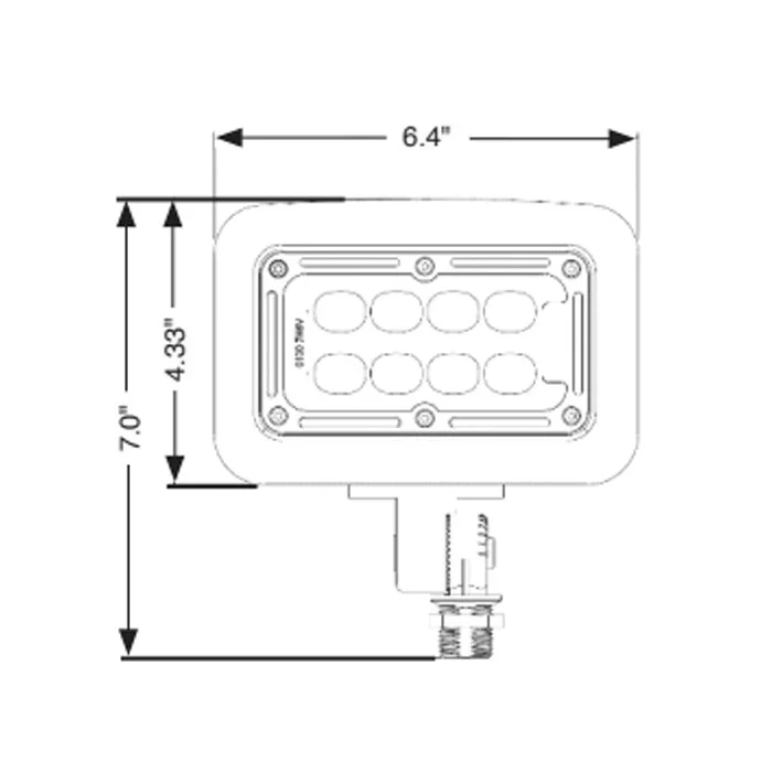 Select Flood, 30W, Yoke Mount, Field Selectable CCT: 3000K, 4000K, 5000K - view 2