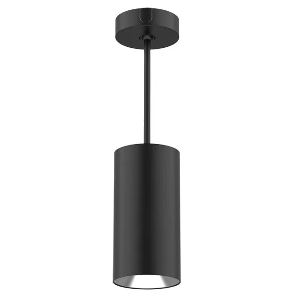 Selectable LED Cylinder, Power & CCT Selectable, w/o BLU module, Black