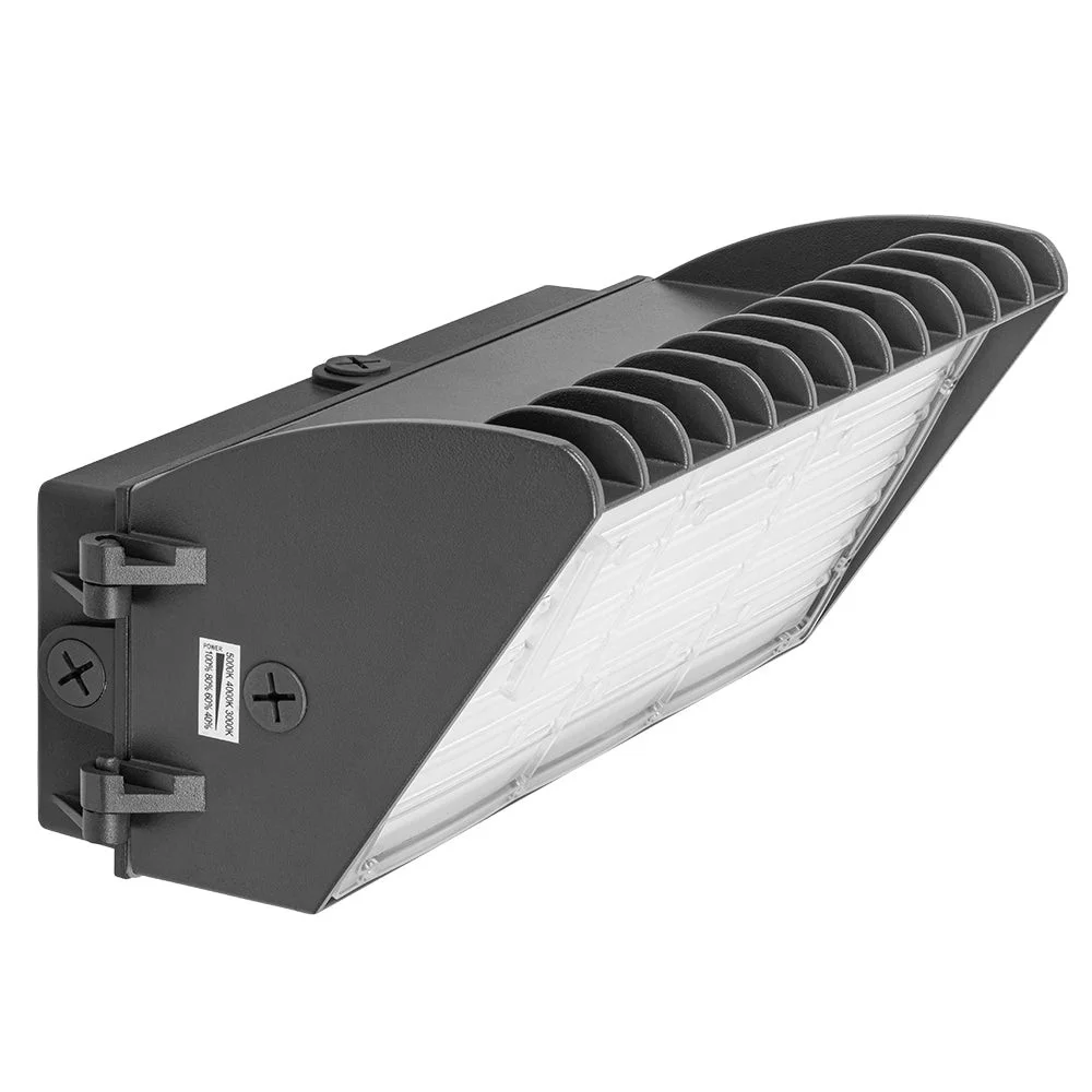 Selectable LED Semi Cutoff Wall Pack Light, 28W-70W, With Photocell, AC120-277V