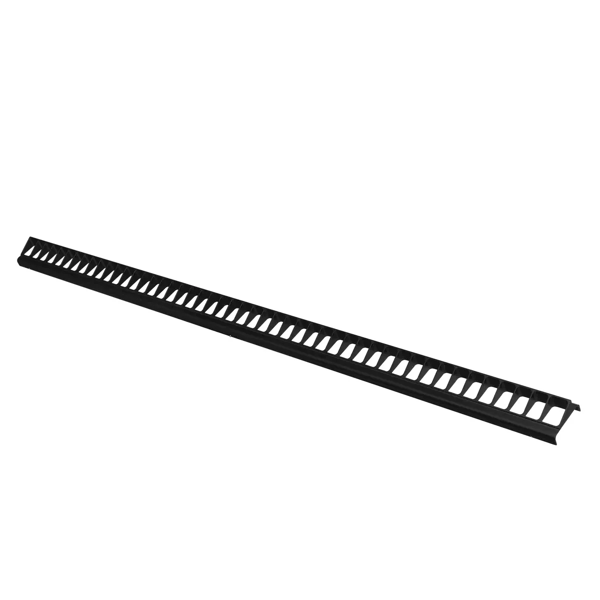 SENIK Graze Lit Asymmetric Static White Anti-Glare Louver, Black, 48"