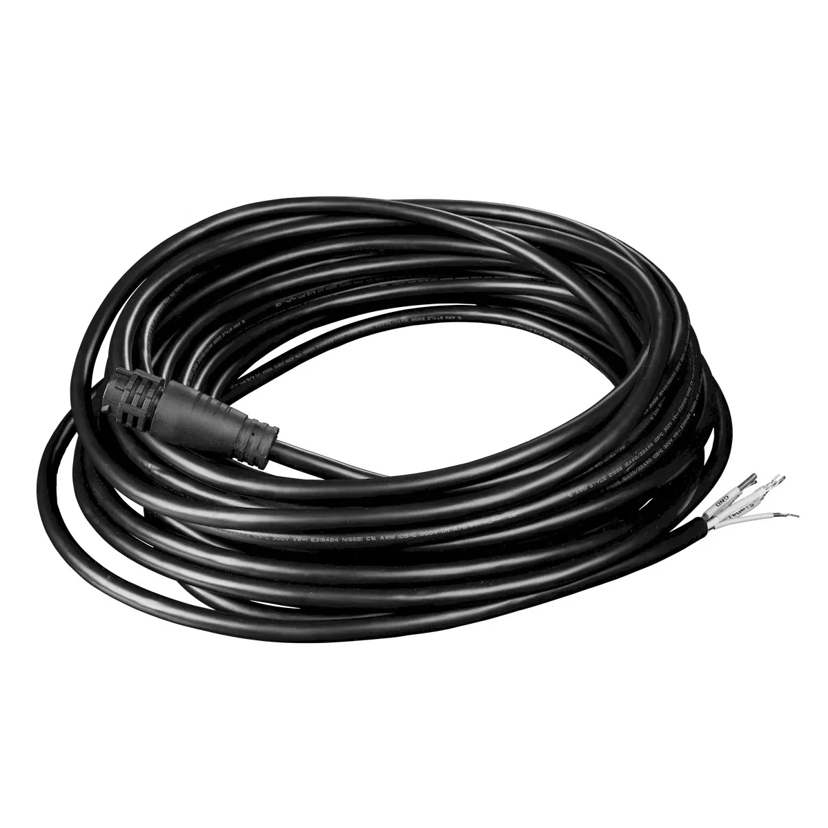 Senik Graze Lit RGBW DMX Power and Signal Lead, 50', Black+Blue, IP66