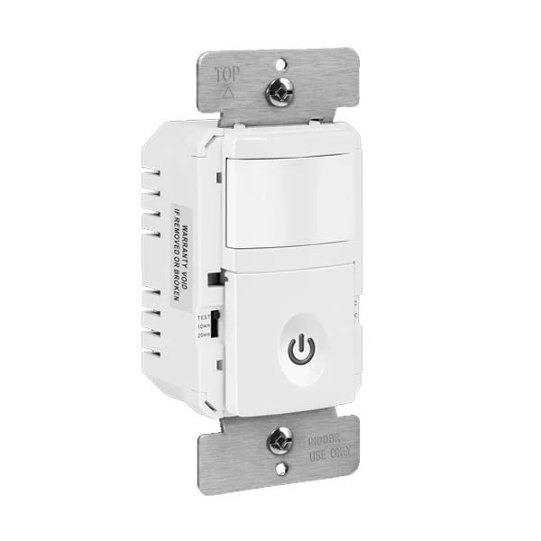 180° PIR Occupancy/Vacancy Motion Sensor Wall Switch - Secured Ground Wire - view 2