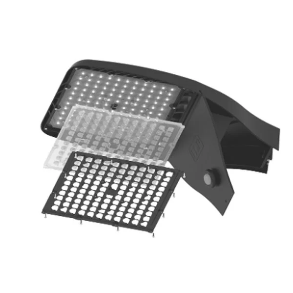 Skyline Area Light, 24,000 lm, 120-277V, 3000K, Forward Throw Automotive Optics, Universal Mounting ...