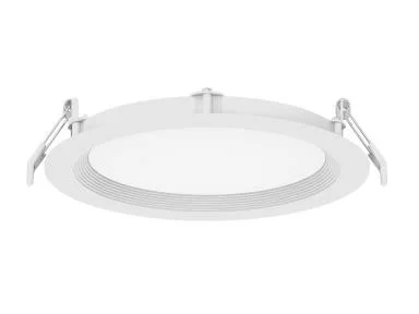 Slim Downlight Baffle Trim, Round, 6", 13W, 90 CRI, 2700/3000/3500/4000/5000K, White, 6 pack