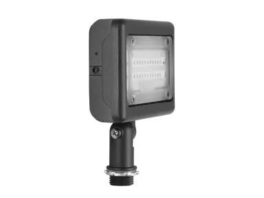 Slim Flood 15W, 120-277V, Wide Beam, 4000K, Bronze, Knuckle 1/2” Threaded