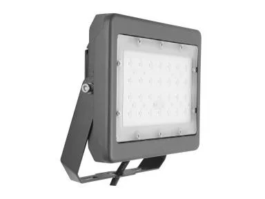 MaxLite Slim Flood 50W, 120-277V, Wide, 4000K, Bronze, Yoke Mount