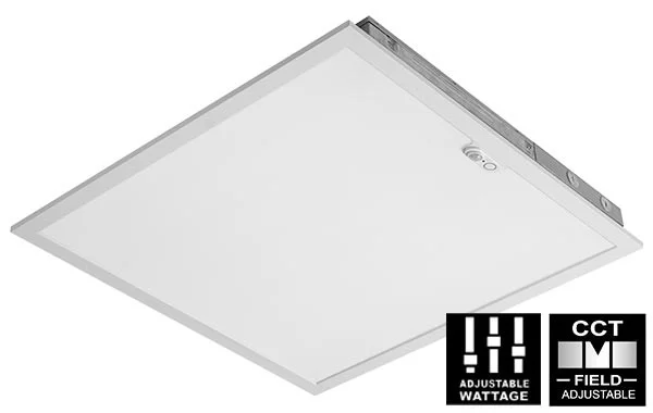 Slim LED Panel Back-Lit, 2'x4', Field Adjustable, 40W Max, 3000K-5000K CCT