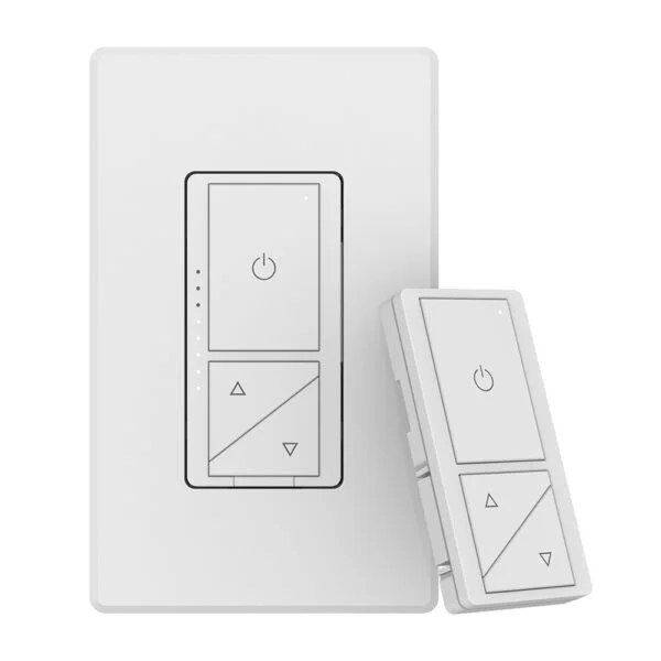 Smart Wi-Fi Dimmer, Triac Forward Phase Cut, 600W, with Remote, White