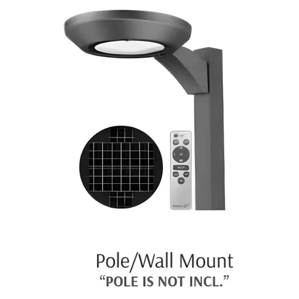 Solar Area/Flood Light, 10W, 1700LM, 30K/40K/50K, Pole/Wall Mount - view 2