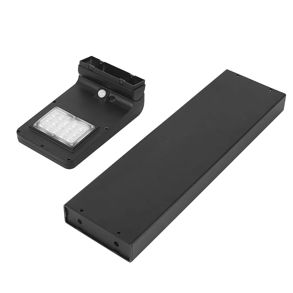 Solar LED Square Bollard Light, 5W, 5000K, Black - view 2