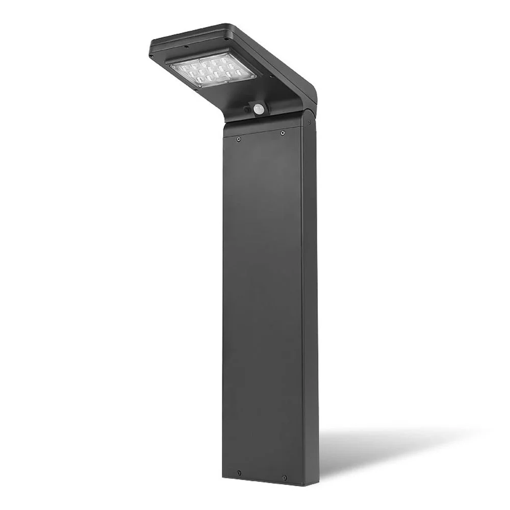 Solar LED Square Bollard Light, 5W, 5000K, Black - view 4