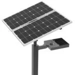 Solar Powered LED Parking Lot Light, Off-Grid, 100% Solar