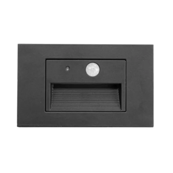 Model A, 12V Selectable CCT LED Integrated Step Lights, PIR Motion Sensor, Photocell, 3W, 30K/40K/50K