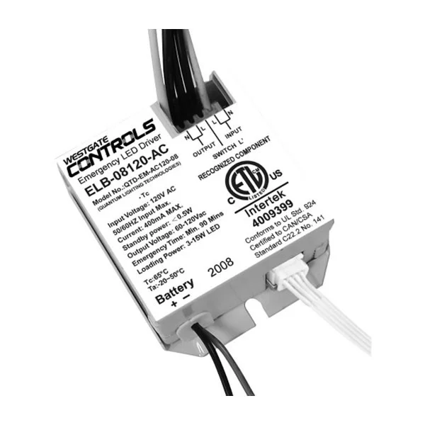 Split 120VAC 8W Li-Ion Emergency LED Backup For Dob Fixtures