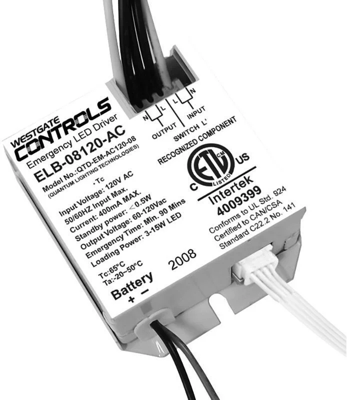 Split 120VAC 8W Li-Ion Emergency LED Backup For Dob Fixtures - view 3