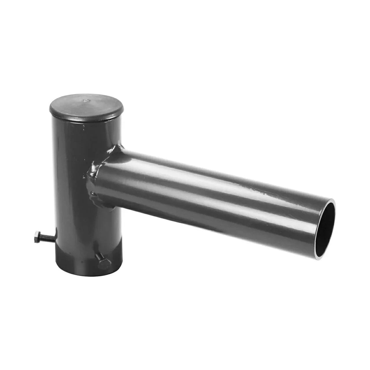 Spoke Bracket with Single Arm, Steel, 3" Round Pole Cap, Black Oxide, M8 x 1.25 Thread