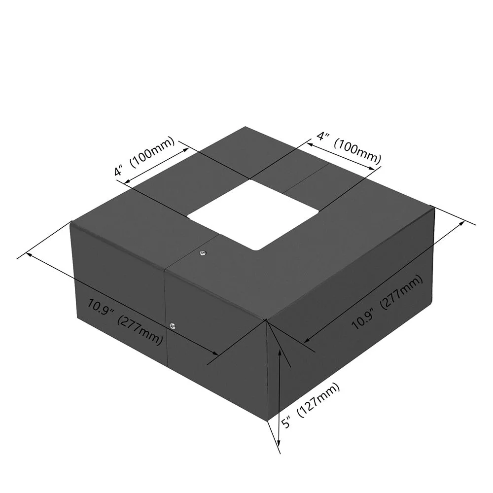 WSD LED Inc. Square Base Cover, 4 inch, Bronze - view 3
