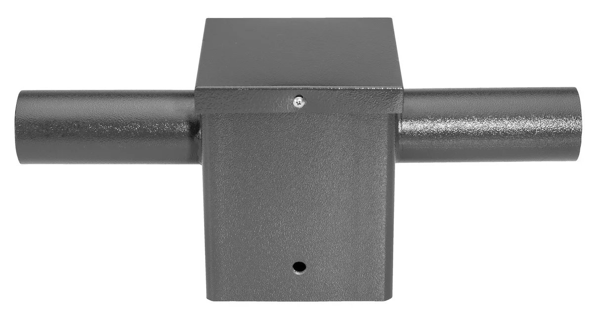 Square Double Pole to Tenon Adapter, 5-1/2" Pole Tenon Size, Bronze Finish - view 3