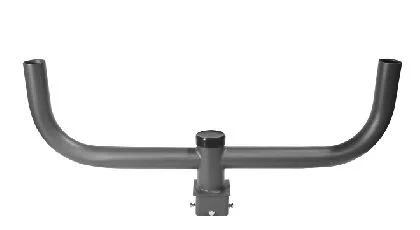 Square Pole Base Double In-Line Bullhorn