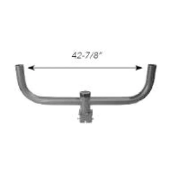 Square Pole Base Double In-Line Bullhorn - view 2