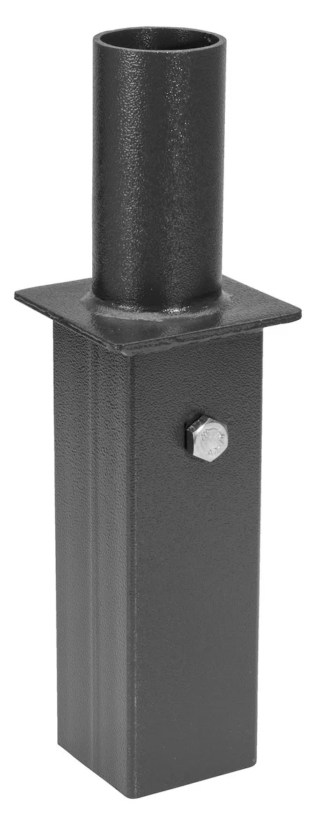 Square Single Pole to Tenon Adapter, Pole Tenon Size 3", Bronze Finish - view 2