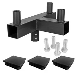 Square Triple 90° Horizontal Tenon Adapter