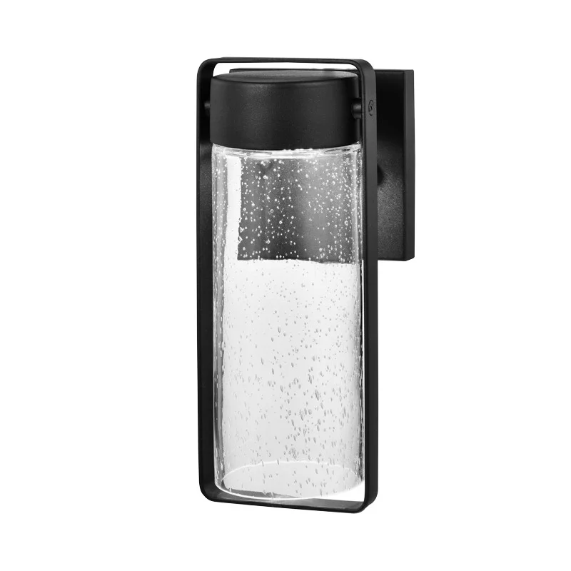 ST21 Bulb, 800 Lumens, Black, Seeded Glass, 4.8" x 10.8" x 4.3"