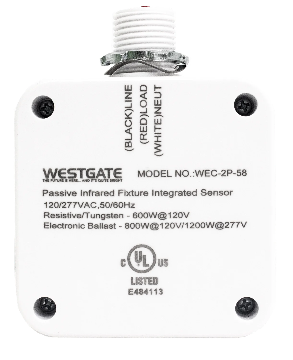 Standard Motion Sensor with Manual Settings, 120/277V, 800/1300W max - view 2