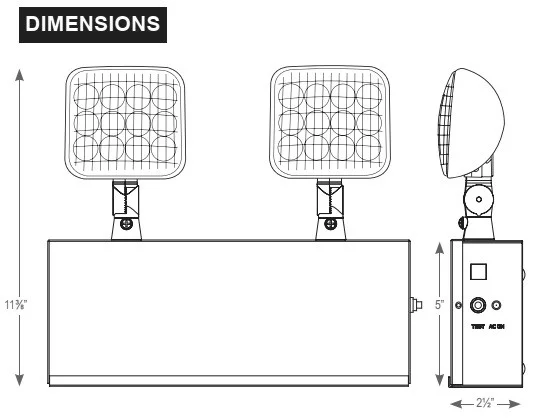 Best Lighting Steel Housing LED Emergency Unit - view 2