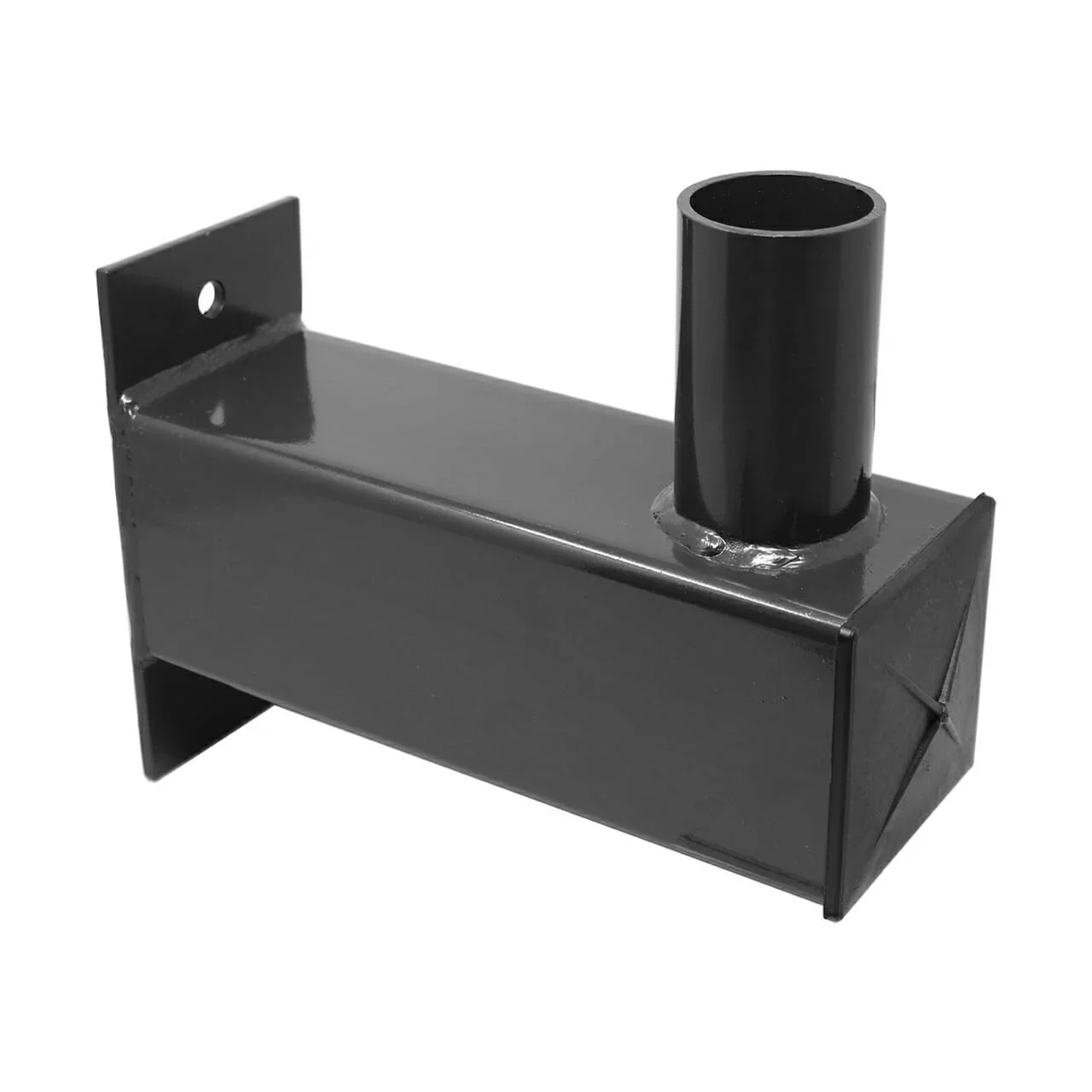 Steel Tenon Arm, Square Poles, 4" Standard Square Pole Cap