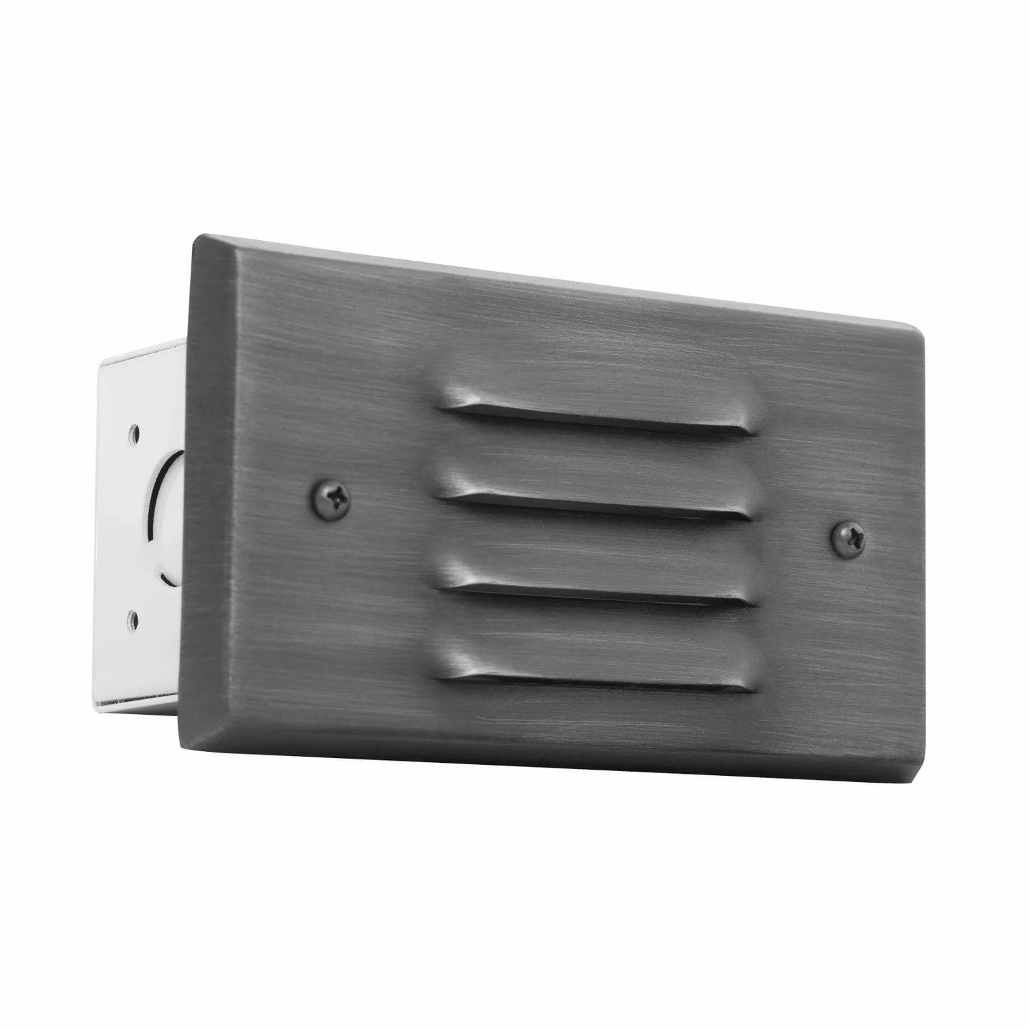 Step Light, 12V/20W, Steel Box With Brass Cover, Bayonet 1X21W, Antique Bronze, W/ 3FT. Cable