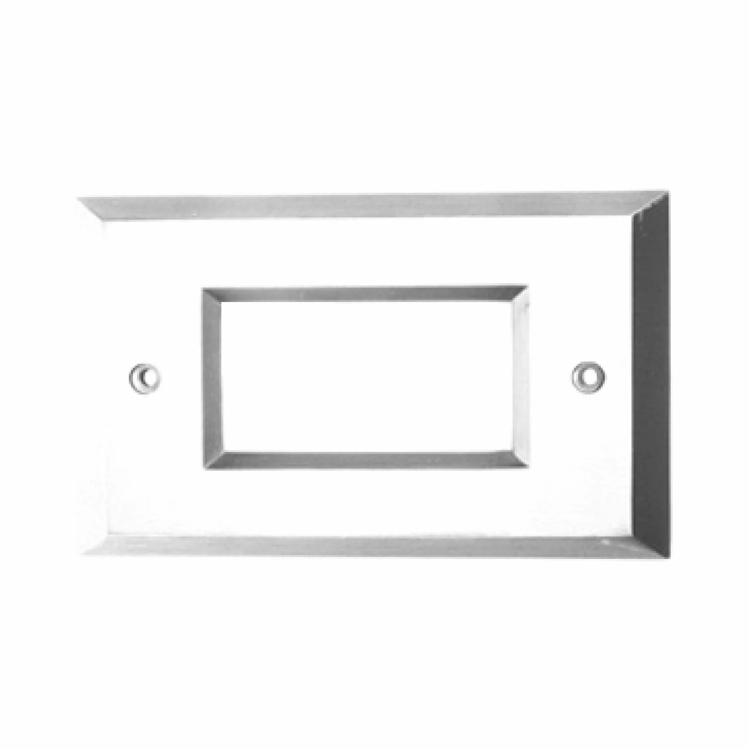 Step Light Flat Face Plate, White Finish