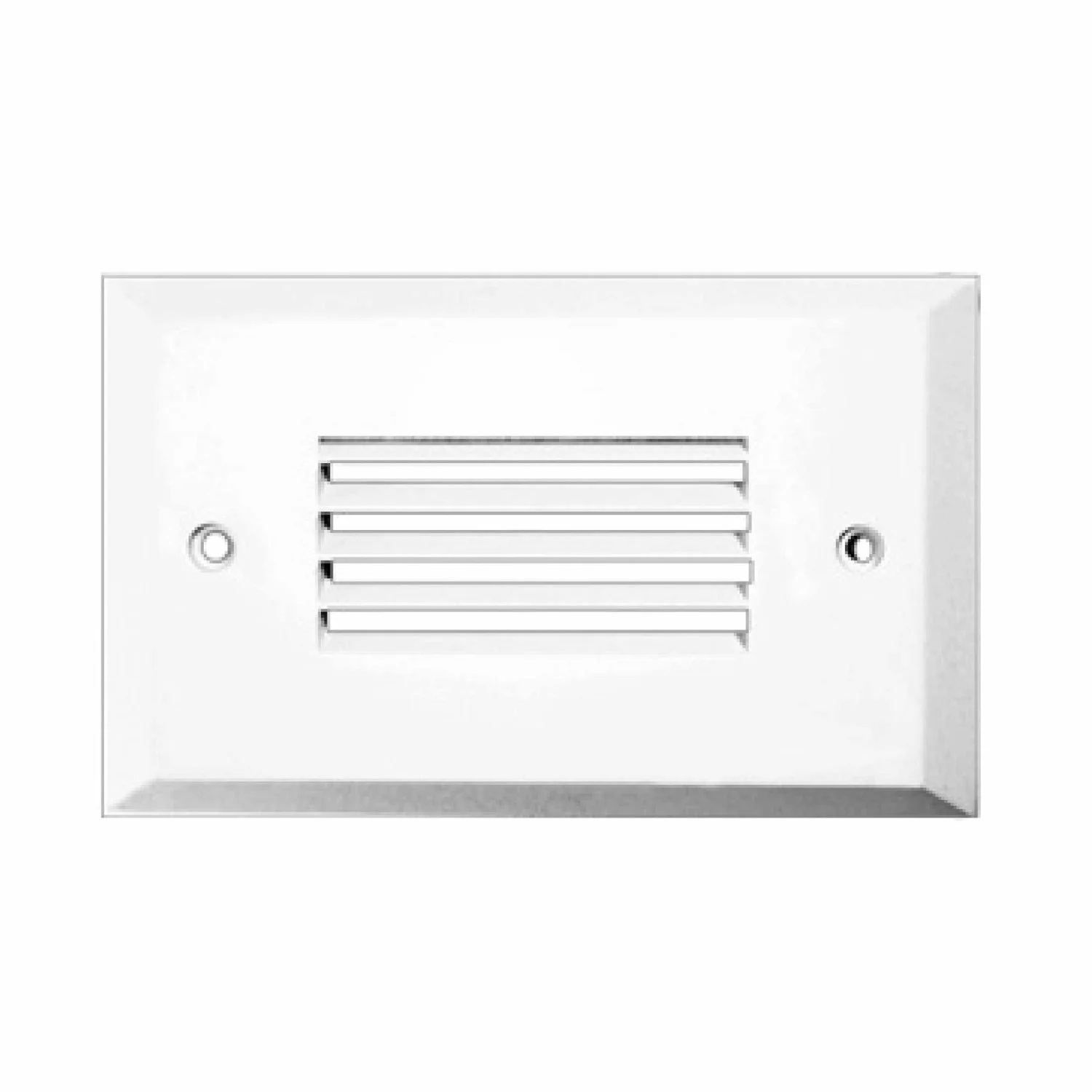 Step Light Horizontal Louver Face Plate, White Finish