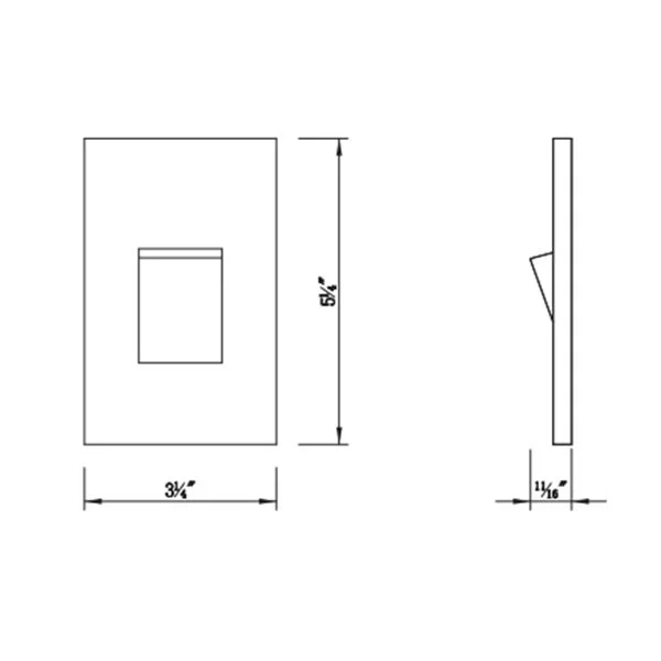 Single-Gang LED Step Light Engine for Vertical Trim - ORB - view 2