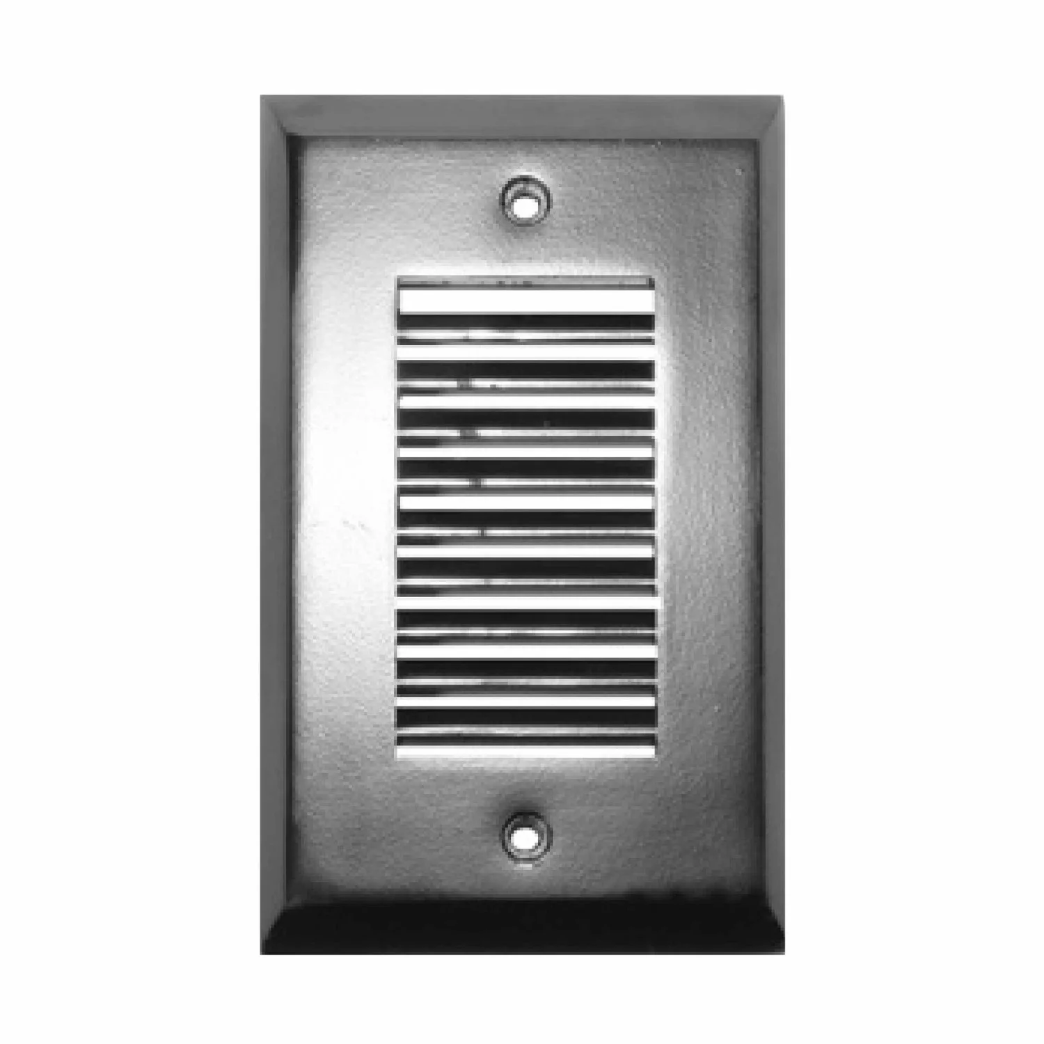 Step Light Vertical Louver Face Plate, Oil Rubbed Bronze Finish