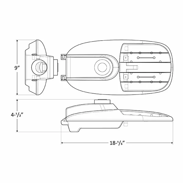 STL3 Series 80 W LED Street/Roadway Light - view 2