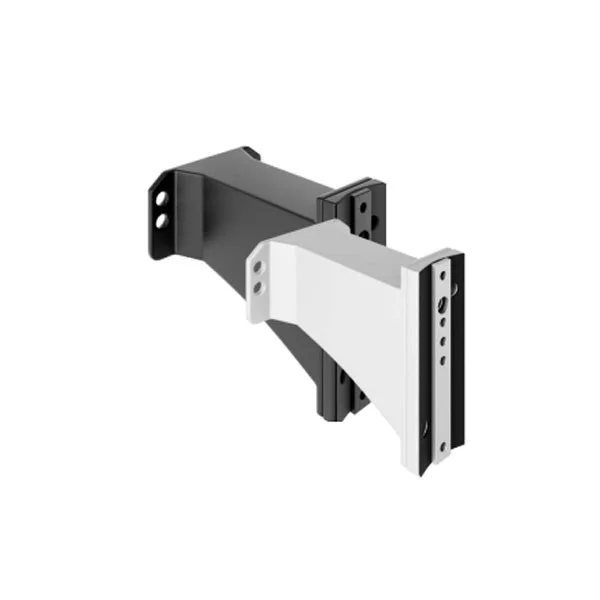 Straight Arm Mount for Square Pole, Black Finish