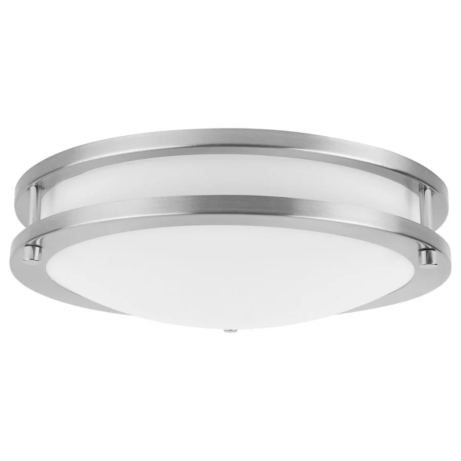Sunlite 14" Decorative Flush Mount Ceiling Light, 1500 Lumens, 25W, 120V, 2700K/3000K/3500K/4000K/5000K, 90 CRI, Brus...