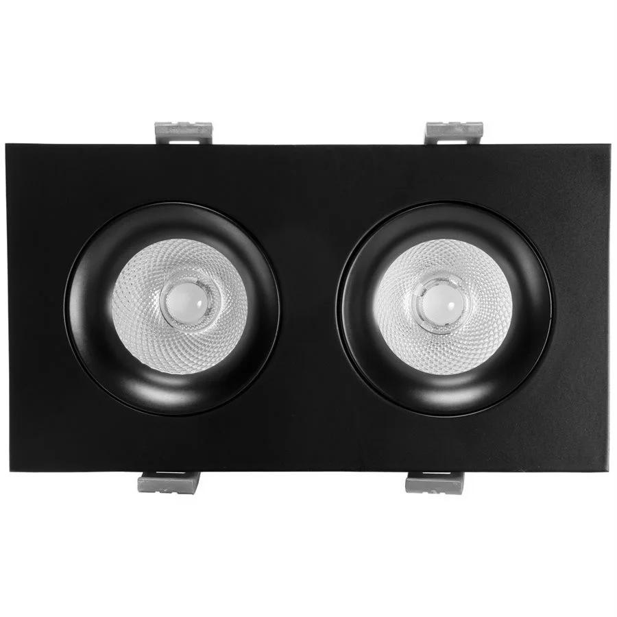 Sunlite 2-Light Regressed Round Gimbal Downlight, 1540 lumens, 12W, 120V, 90 CRI, 2700K|3000K|3500K|...