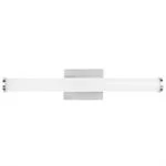 Sunlite 24-Inch LED Linear Bar Vanity Light Fixture, 25W, Brushed Nickel, CCT Selectable (30K/40K/50K) - view 2