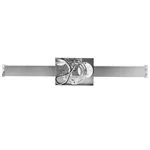 Sunlite 24-Inch LED Linear Bar Vanity Light Fixture, 25W, Brushed Nickel, CCT Selectable (30K/40K/50K) - view 3
