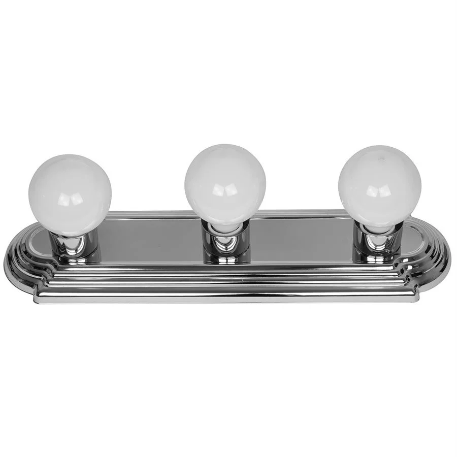 Sunlite 3-Light Bathroom Vanity Fixture, 18", Chrome, E26 Base, 120V